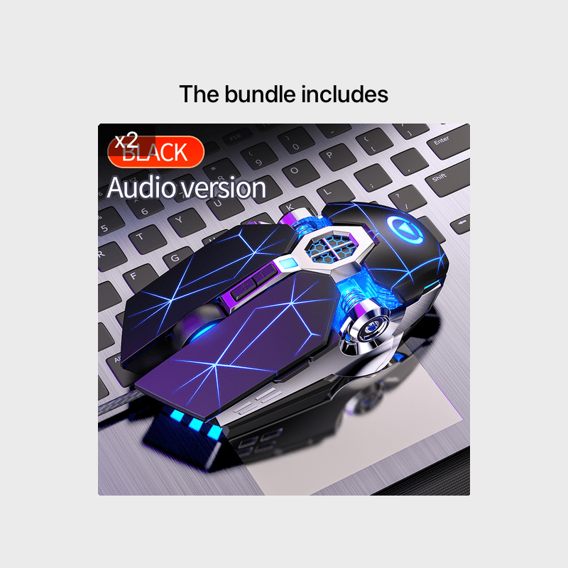 Silvery Carved Wired Mouse for E-Sports Gaming, Silent and Sound Chicken-Eating Mouse Macro for Desktops and Laptops - The Superior Findings Depot