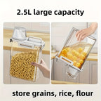 Airtight Food Storage Container with Lid - Leakproof, Moisture-Proof Kitchen Organizer for Grains, Nuts, Flour & Rice - Durable PE Material - The Superior Findings Depot