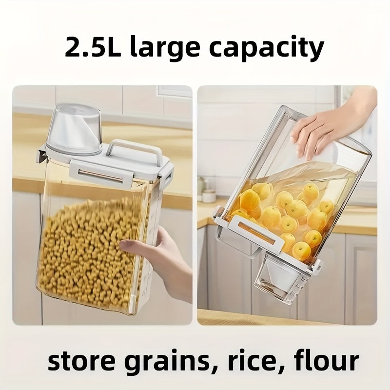 Airtight Food Storage Container with Lid - Leakproof, Moisture-Proof Kitchen Organizer for Grains, Nuts, Flour & Rice - Durable PE Material - The Superior Findings Depot