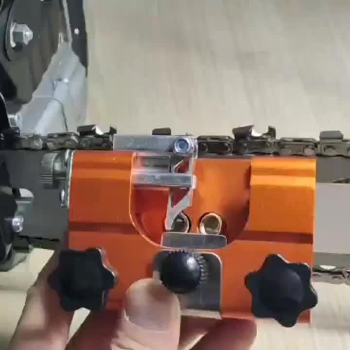 1pc Portable Hand Cranked Chain Saw Sharpener - Fast Sharpening Tool Kit