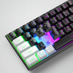 MageGee Mini 60% Gaming/Office Keyboard, Keycap Type Wired RGB Backlit Compact Computer Keyboard for Windows/Mac/Laptop, Laptop Accessory, Modern Keyboard, Sturdy Construction, Adjustable Lighting, Students - The Superior Findings Depot