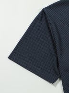 Men's Casual Golf Business Polo Shirt - Large Size Geometric Pattern