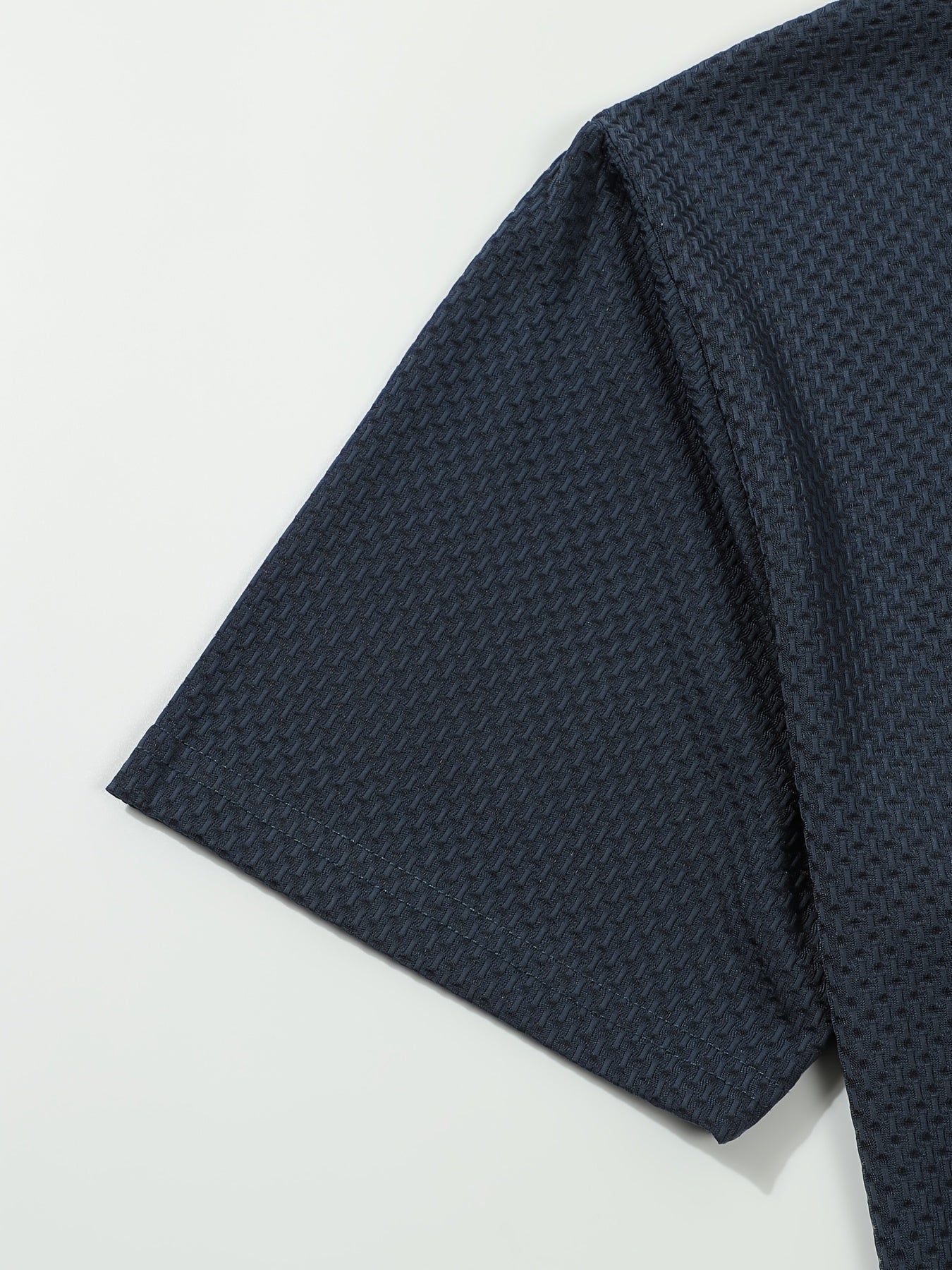 Men's Casual Golf Business Polo Shirt - Large Size Geometric Pattern