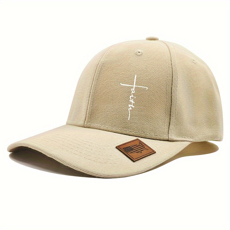 [Isigqoko Se-baseball Esinesitayela] Isigqoko Se-baseball Esilula, Esilungisekayo Esinesitayela Se-Faith Cross - Esivikela Ilanga Kwabesifazane