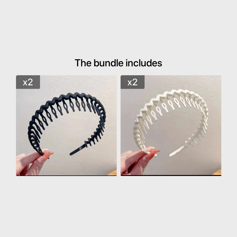 Hair Clip Frosted Color Headband Women's Non-slip Band Teeth Simple Pressure Headband Face Headband Hair Accessories - The Superior Findings Depot