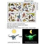 1 Set, Glow In The Dark, Dinosaur Wall Stickers, Removable Waterproof Stickers, Wall Decor For Living Room Bedroom, Home Decor - The Superior Findings Depot