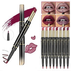 1pc 16 Color New Double Ended Nude Lasting Matte Waterproof Lipliner and Lipstick Pencils - The Superior Findings Depot