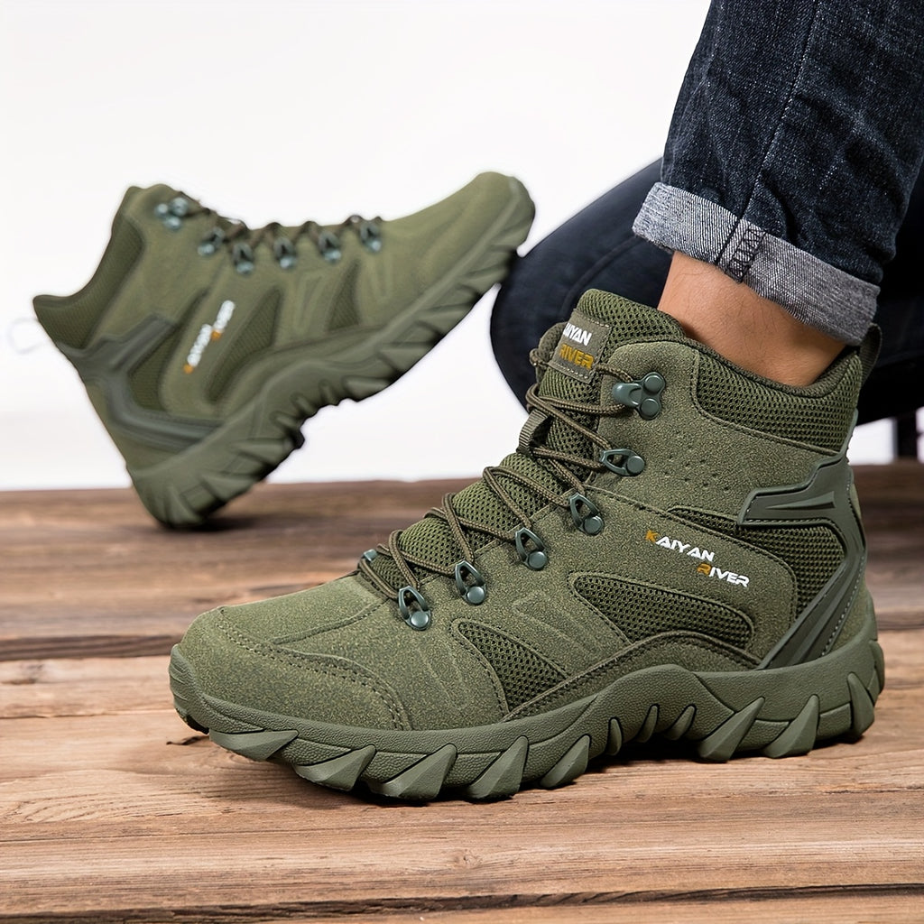 Men's Side-Zip Lightweight Sports Boots - All-Season Desert Outdoor
