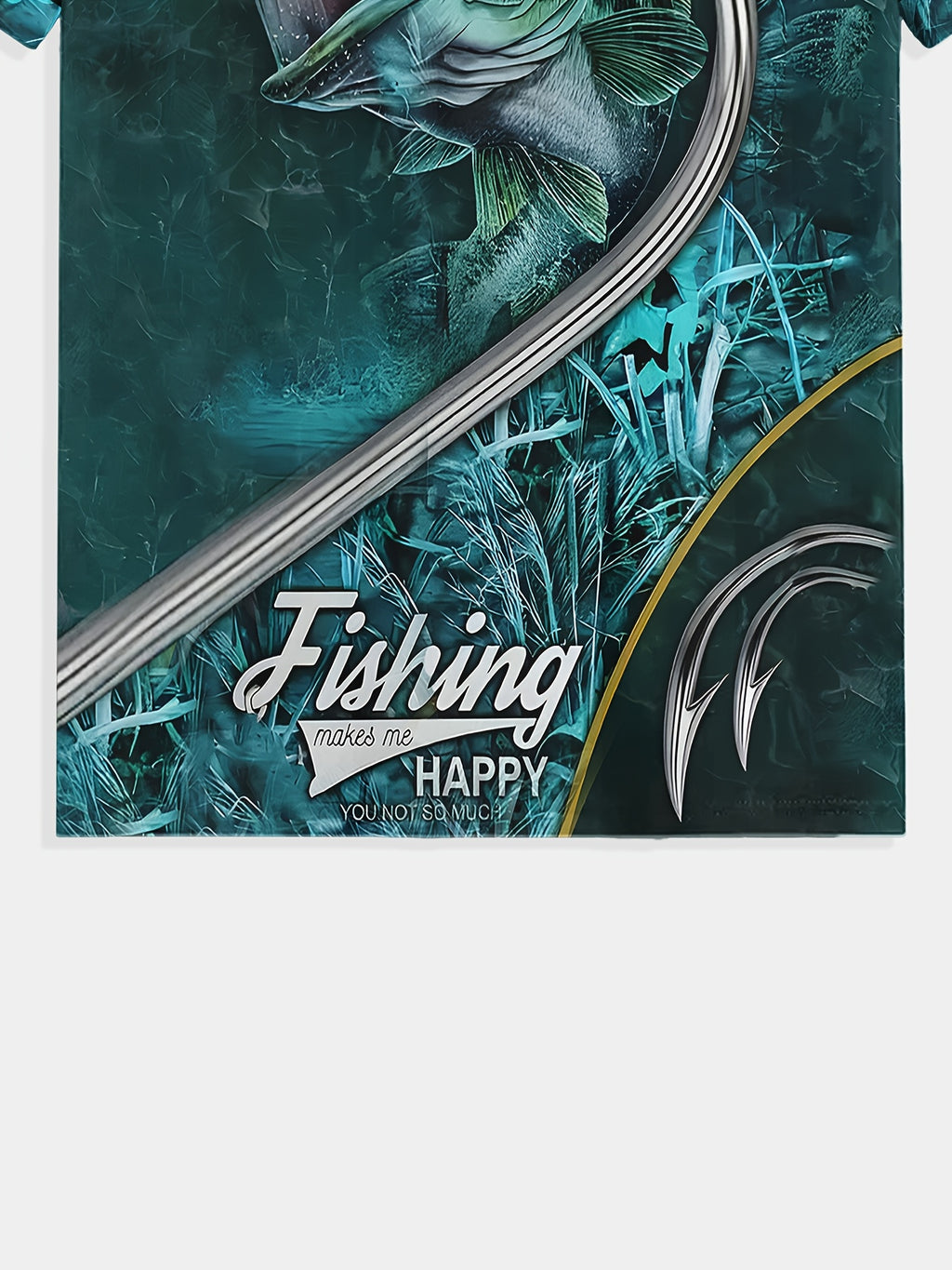 Men's Fish Pattern T-Shirt - Summer Outdoor Leisure Sports