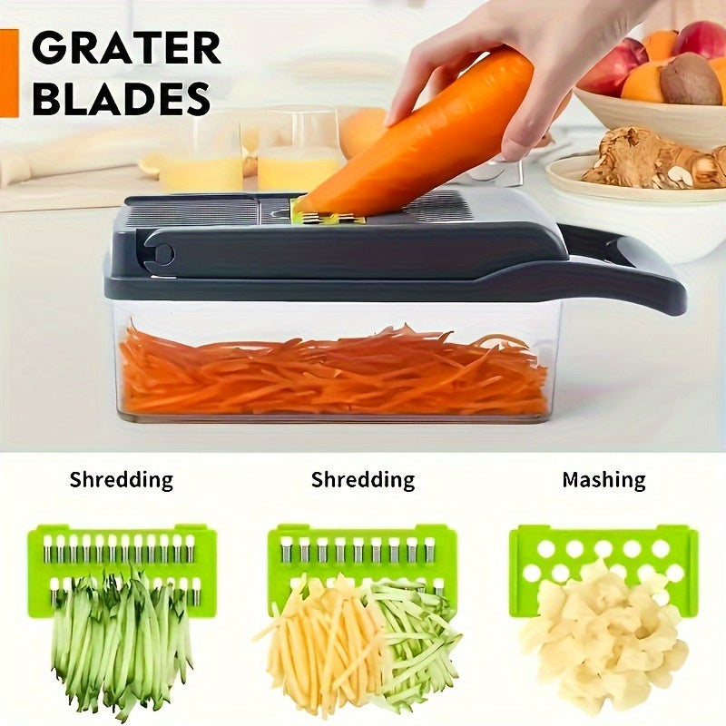 Vegetable Shredder Set - 6/16 Pieces Multifunctional Food Grater