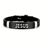 's 304 Stainless Steel Jesus Christ Bracelet - -Coated John 14:6 Verse (The Way, The Truth, The Life) - Religious Gift for Christian Faith, Easter, Christmas, Ramadan - Durable Christian Cross Pendant for Daily Wear - The Superior Findings Depot
