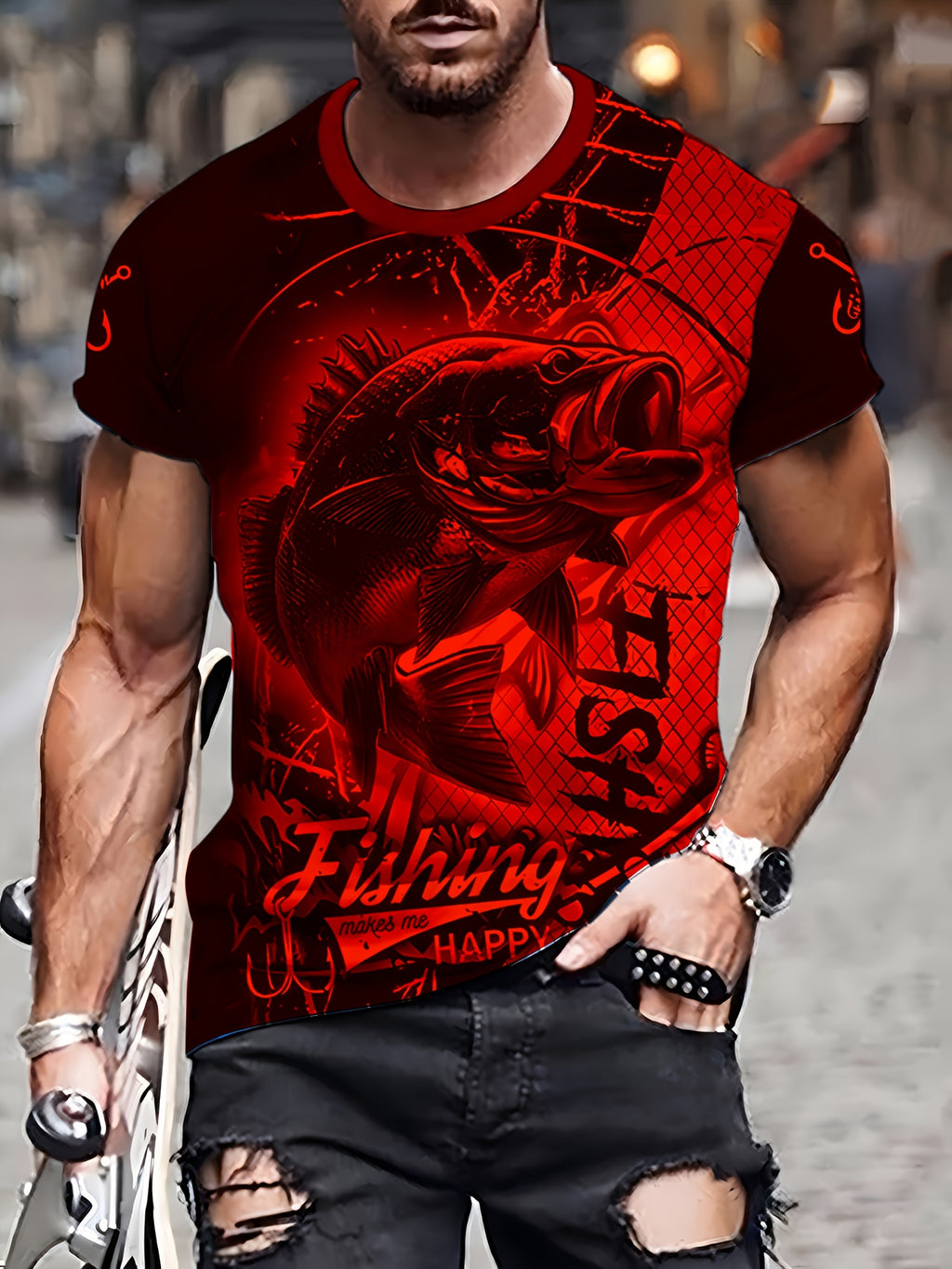 Ihembe Lenhlanzi Labesilisa Eliprintiwe Nge-3D | Lifanele Imisebenzi Yangaphandle Yasehlobo, Ukudoba, Nokugibela Ibhayisikili | Intamo Yabasebenzi, Ukulingana Okuvamile, Indwangu Elula Kancane