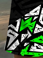 Amabhulukwe Asebhishi Asesitayeleni Aphrintiwe Ngejiyometri Yabesilisa - Intambo Yokudweba Edizayini Ye-3D