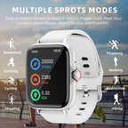 Smart Watch, 1.83" Full Touch Screen, Activity Tracker with Call & Message Functions, Pedometer, Multiple Sports Modes, Compatible with IOS/Android Devices, Simple Style, Ideal Gift for Any Occasion - The Superior Findings Depot
