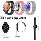 New Men's and Women's Sports Smartwatch, 1.52-inch Full Touch Screen with Call and Message Features, Activity Tracker, Pedometer, Multiple Sport Modes, Compatible with iOS/Android Devices, Minimalist Style, TPU Strap, Alloy C - The Superior Findings Depot