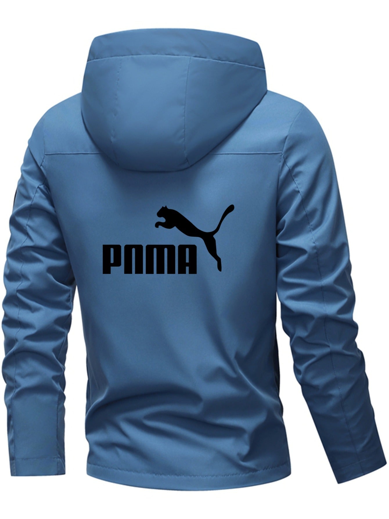 Men'S Black Hooded Windbreaker Jacket - Lightweight Motorcycle Coat with Zipper Closure, Front Pockets - All-Season Outerwear for Commuting, Travel, Sports - Machine Washable Non-Stretch Fabric - Urban Streetwear Jacket, Comm - The Superior Findings Depot