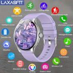 New Men's and Women's Sports Smartwatch, 1.52-inch Full Touch Screen with Call and Message Features, Activity Tracker, Pedometer, Multiple Sport Modes, Compatible with iOS/Android Devices, Minimalist Style, TPU Strap, Alloy C - The Superior Findings Depot