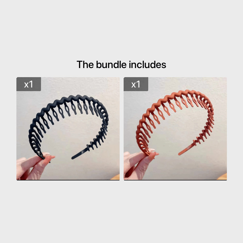 Hair Clip Frosted Color Headband Women's Non-slip Band Teeth Simple Pressure Headband Face Headband Hair Accessories - The Superior Findings Depot