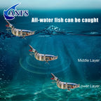 Fishing Lures Multi Jointed Swimbait Crankbait Slow Sinking Bionic Artificial Bait Freshwater Saltwater Trout Bass Fishing Accessories 20g 0.7oz/13.5cm 5.31inch, Trout Lure, Lifelike Bait, Crankbait Design, Precisioncrafted L - The Superior Findings Depot