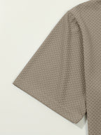 Men's Casual Golf Business Polo Shirt - Large Size Geometric Pattern