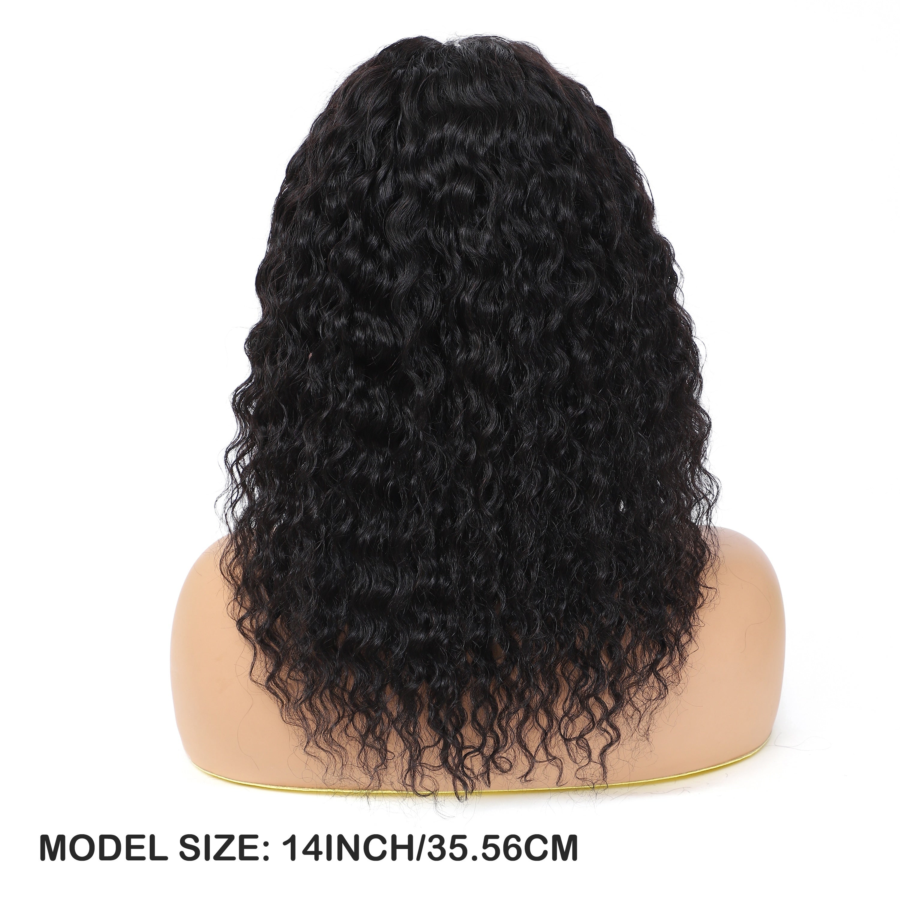 Brazilian Virgin Human Hair Wig, 150% Density Deep Wave/curly Lace Front with 4x1 Lace, Pre-Plucked Baby Hair, Natural Black Color, Breathable & Full Hairline for Virgin Hair Wigs for African - The Superior Findings Depot
