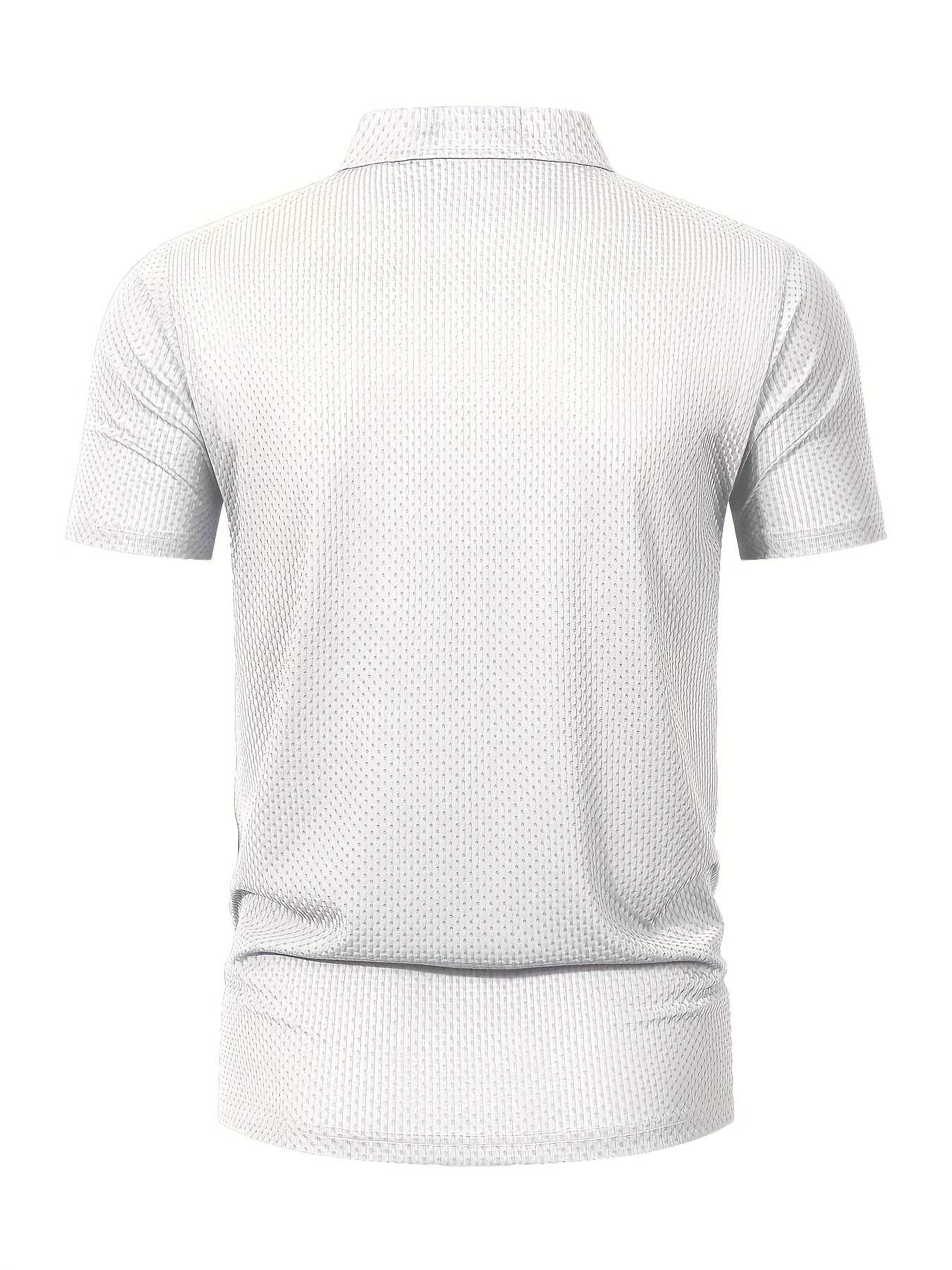 Men's Casual Golf Business Polo Shirt - Large Size Geometric Pattern