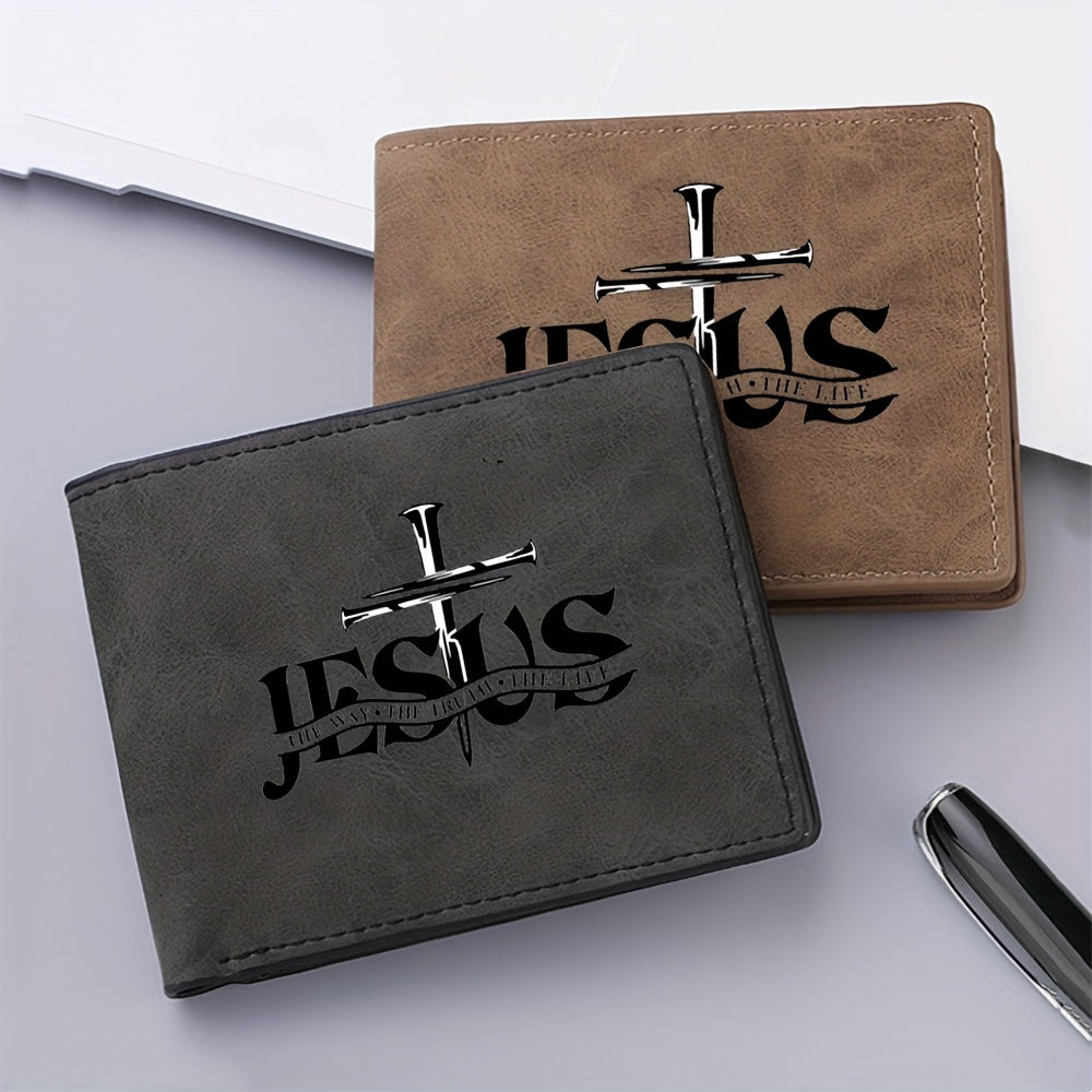 A Men'S Wallet with Letter Prints, a Multifunctional Credit Card Holder, And a Travel Coin Purse, Making It an Ideal Gift for Friends And Family. - The Superior Findings Depot