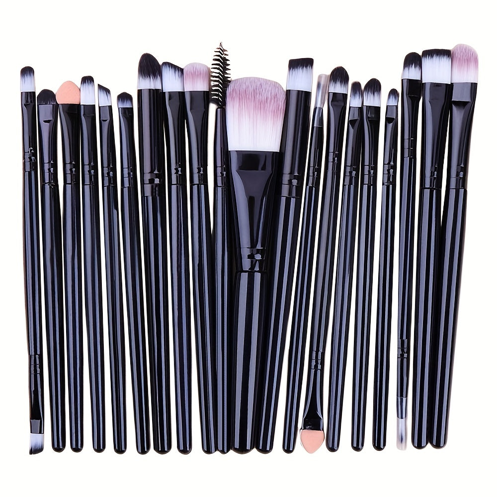 20-Piece Professional Eye Makeup Brush Set - Perfect for Creating Flawless Looks! - The Superior Findings Depot