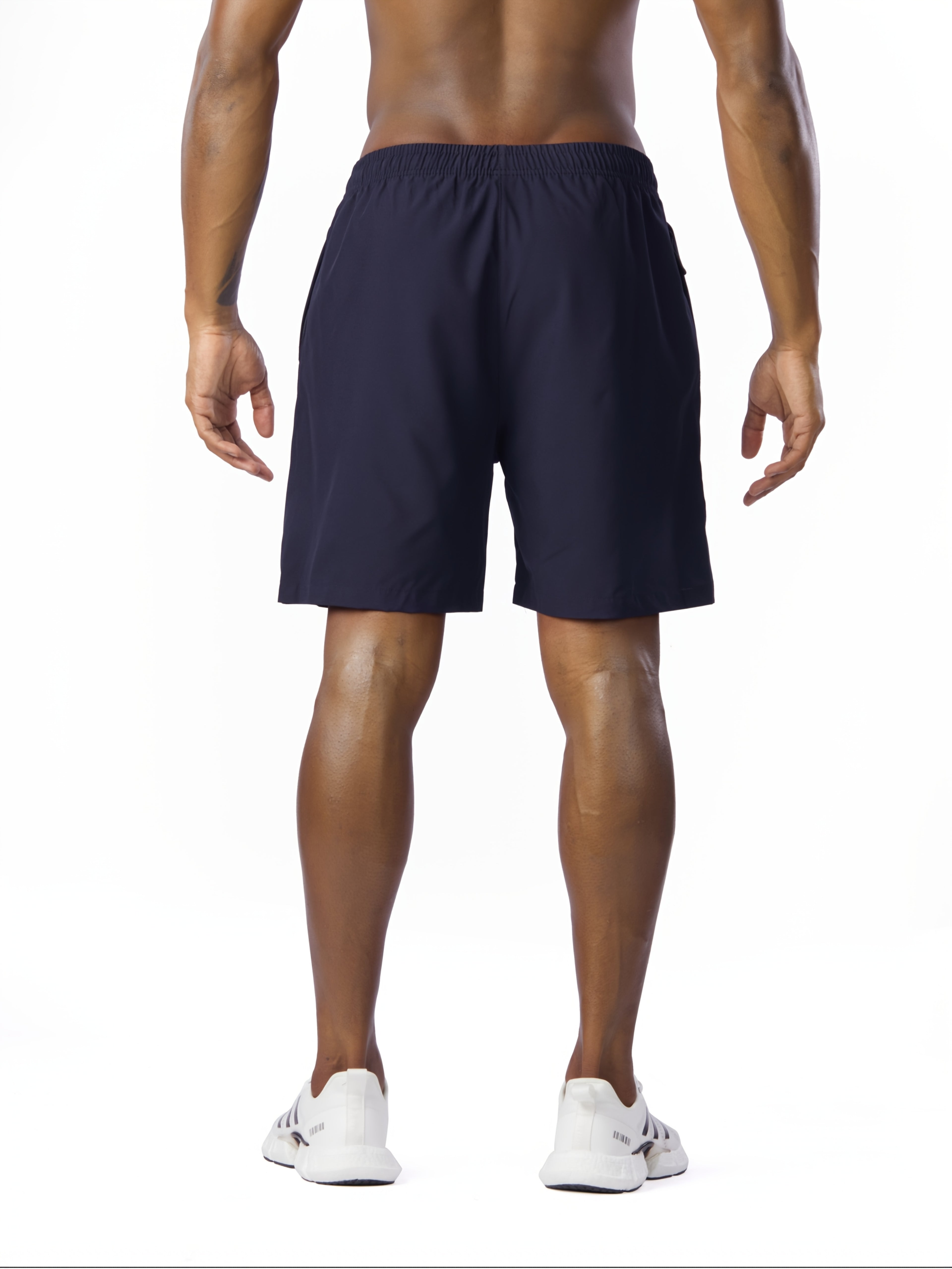 3pcs Men'S Summer Sports Shorts - Breathable Quick-Dry Fabric, Drawstring Waist with Zipper Pockets, Lightweight & Comfortable for Running, Hiking, Outdoor Activities - Black, Navy Blue, Dark Gray - Perfect Gift for Active Me - The Superior Findings Depot