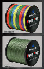 500M-546YDS 300M-328YDS Super Strong Fishing Line, 4-Strand Multifilament PE Anti-abrasion Braided Line for Smooth Long Casting - The Superior Findings Depot