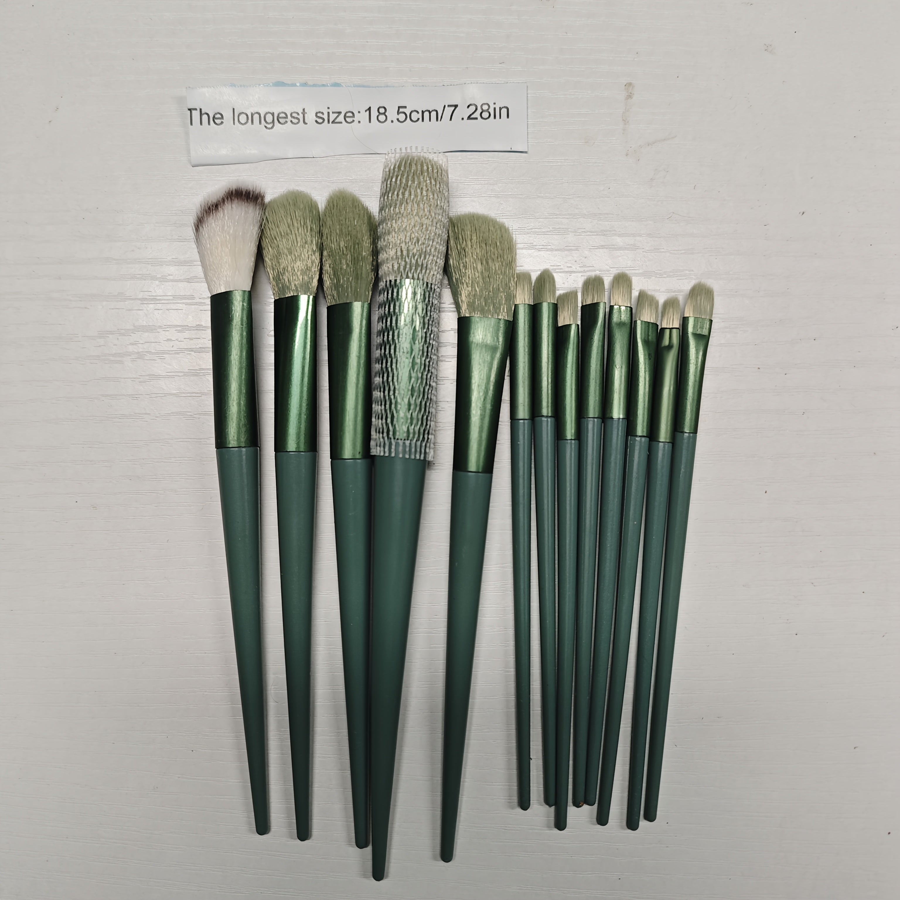 Luxurious 13pcs Golden Makeup Brush Set Includes Perfect Soft Pouch - Premium Pinkish Hue Cosmetic Implements with High-Quality Fibers for Flawless Application, Portable Case - The Superior Findings Depot