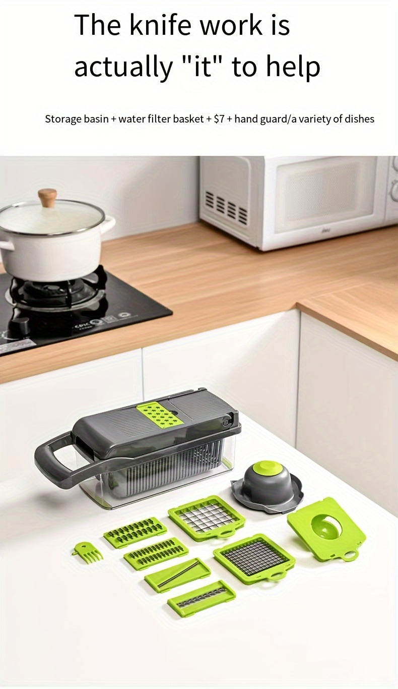 Vegetable Shredder Set - 6/16 Pieces Multifunctional Food Grater