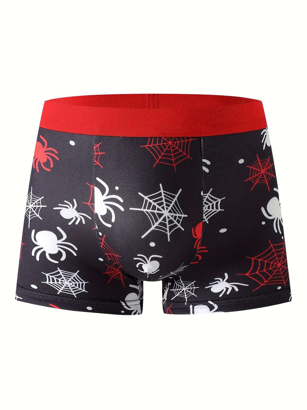 5-Piece Boys' Spider Print Cartoon Soft and Comfortable Lightweight Street Style Underwear for Ages 4-10 - The Superior Findings Depot