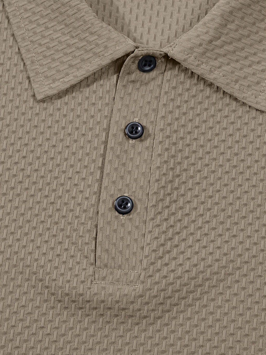 Men's Casual Golf Business Polo Shirt - Large Size Geometric Pattern