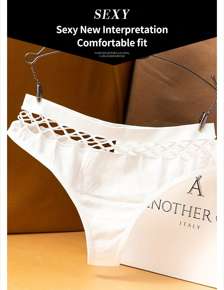 Ultra-Soft Womens Thong Panties - Seamless & Stretchy with Fashionable Cut Out Design - breathable Intimates for a Seamless Underwear Experience - Everyday Luxury Lingerie - The Superior Findings Depot