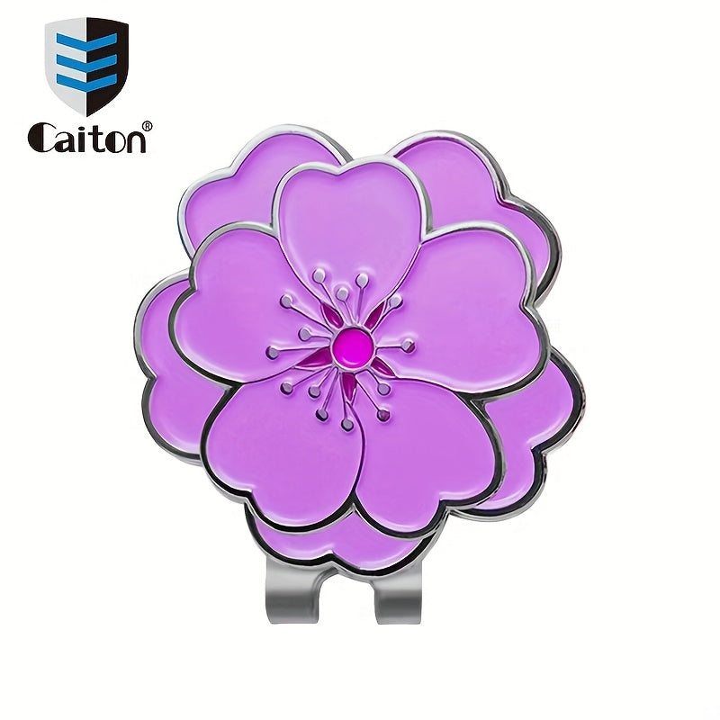 Caiton Magnetic Rose Flower Golf Hat Clip - Anti-Rust Durable
