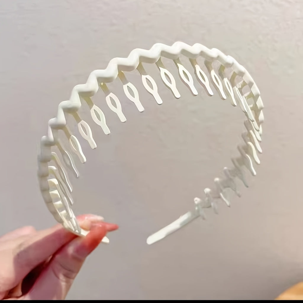 Hair Clip Frosted Color Headband Women's Non-slip Band Teeth Simple Pressure Headband Face Headband Hair Accessories - The Superior Findings Depot