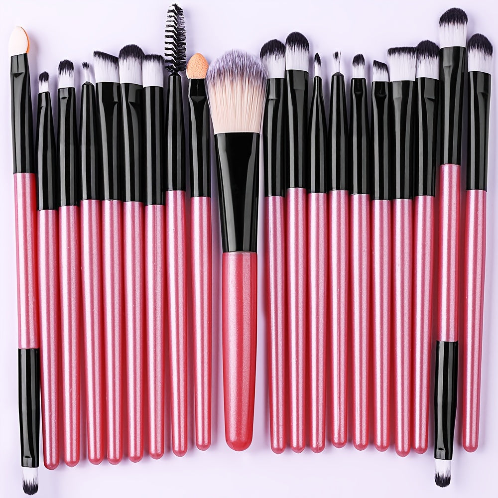 20/34pcs Makeup Brush Set and 8pcs Mini Makeup Brush Professional Soft Synthetic Powder Foundation Eyeshadow Makeup Brush Cosmetics Suitable for Beginners - The Superior Findings Depot