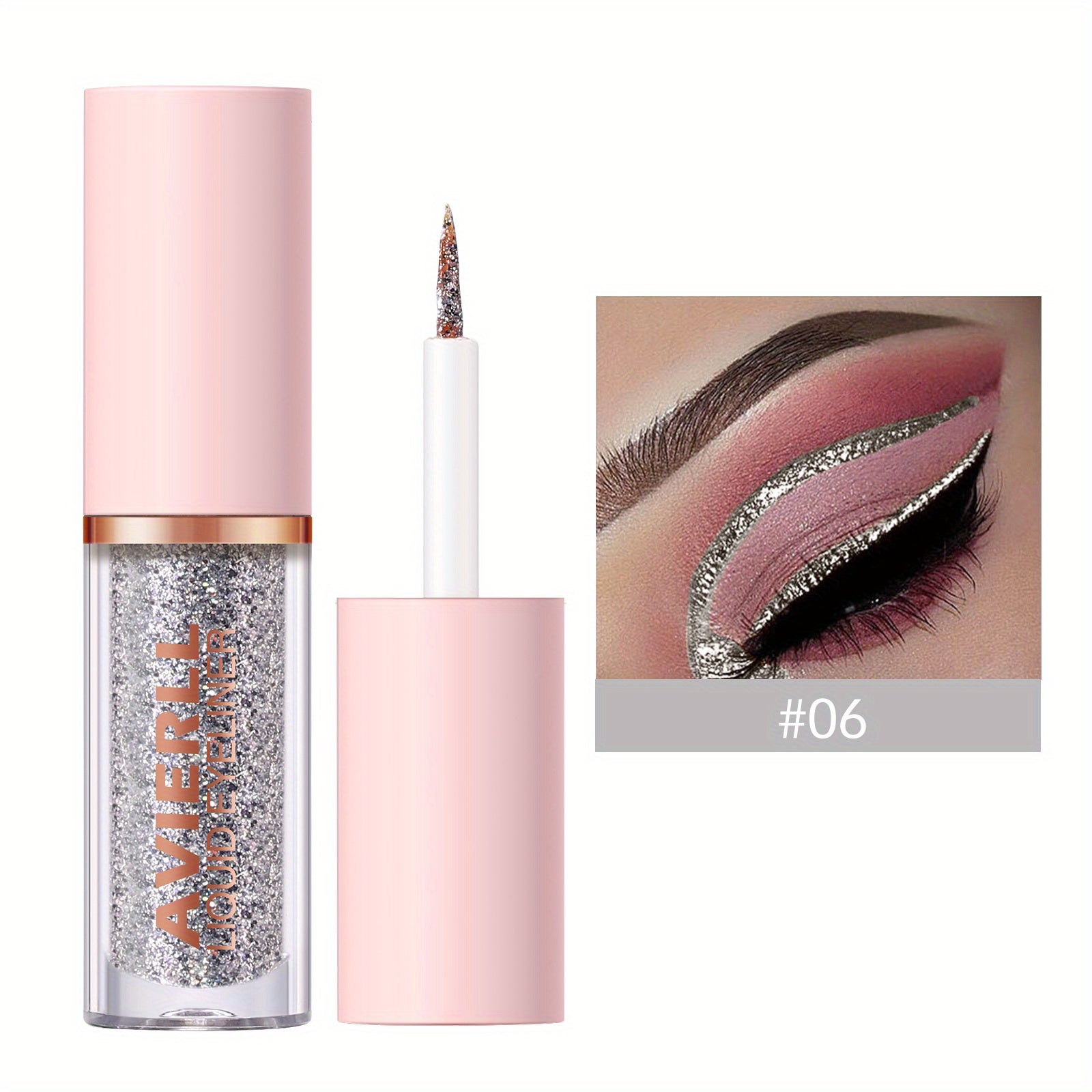 Vibrant Glitter Liquid Eyeliner Pen - Long-Lasting Waterproof Shimmer Eyeliner for Music Festival - Easy to Apply, Smudge-Proof, Fast Drying, and Highly Pigmented Eye Makeup - The Superior Findings Depot