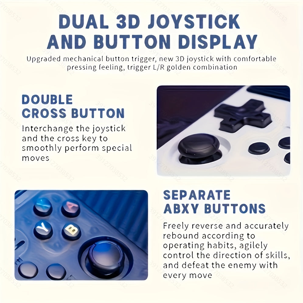 Retro Handheld Game Console R36S / 7 Colors Available / 3.5" Screen Classic Entertainment / 64GB Portable Gaming Device with USB Charging & Rechargeable Battery / Plug and Play - The Superior Findings Depot