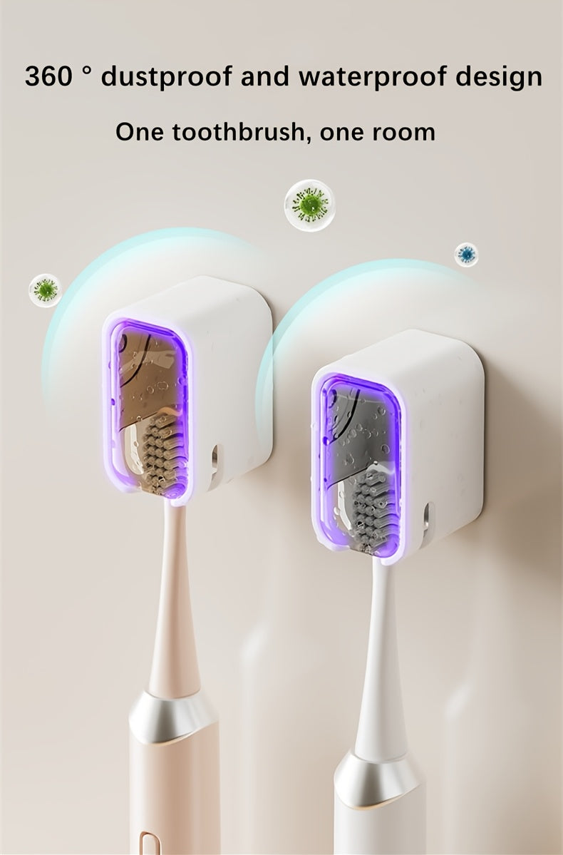 Toothbrush Storage Box - Wall-Mounted No Drill Space-Saving GONQIN