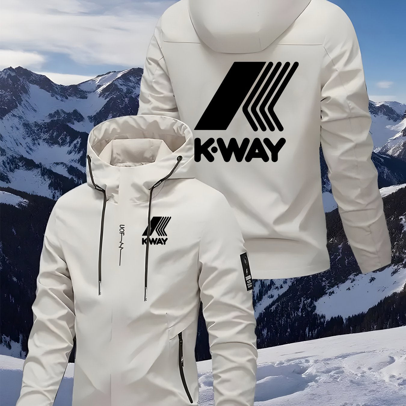 Ijazi Lamadoda Eline-K-Way Hooded - Izingubo Zangaphandle Ezilula Zasentwasahlobo Zasekwindla