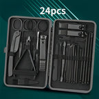 A Set of Nail Clippers And Grooming Tools with 8/15/24pcs, Includes a Portable Travel Case, Clippers, And Scissors, a Professional Foot Nail Trimming Kit, And a Travel Grooming Tool Set. - The Superior Findings Depot