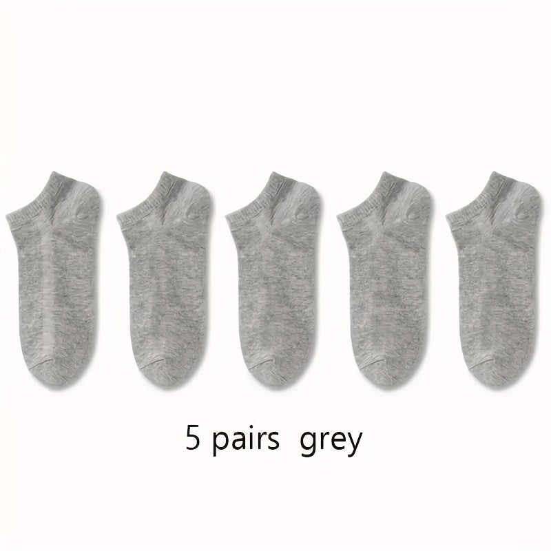 1/5/10/30 Pairs Men'S & Women'S Breathable Anti-Odor Socks - Moisture-Wicking Quick-Dry Summer Shorts, Black/White/Gray/Beige/Gray/White/Black/Gray/White/Gray/White/Gray/White/Gray/White/, Sweat-Resistant - The Superior Findings Depot