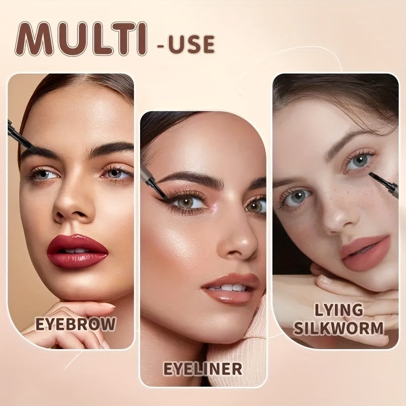 Double-ended Eyebrow Cream, Waterproof And Sweat Proof, Smudge Proof, Long Lasting Makeup Without Separation, Eyebrow Pencil With Matching Brush Eyebrow Pomade - The Superior Findings Depot