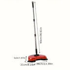 Multifunctional Hand Push Sweeper Set, Cleaning Power for Home, Dry and Wet Dual Use to Remove Trash, Hair, and Dust,, Ideal for Hardwood and Ceramic Tile Floors, A Must-Have Cleaning Tool - The Superior Findings Depot