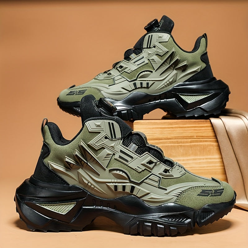 Izicathulo Zokugijima Zabesilisa Emgwaqweni - I-Olive Green kanye ne-Black Accent