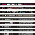 Silicone Wristbands with Inspirational Bible Verses - Black Religious Faith Bracelets for Men & Women, Motivational Scripture Quotes, Durable Comfort Fit for Daily Wear & Spiritual Encouragement, Faith Accessories, Spiritual - The Superior Findings Depot