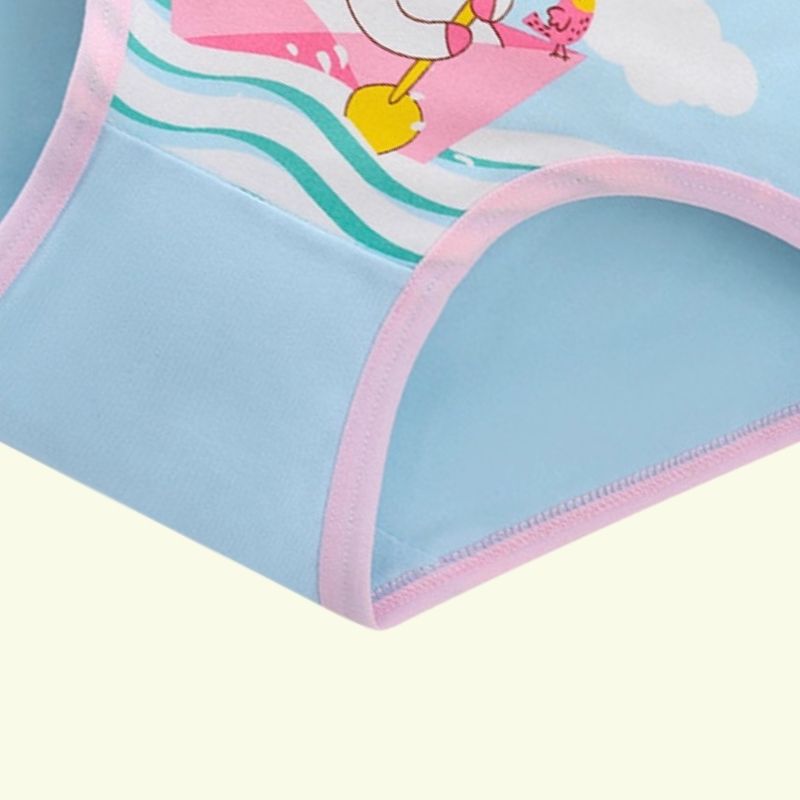 8-Pack Girls' Underwear - Pink Briefs Unicorn & Mermaid Print