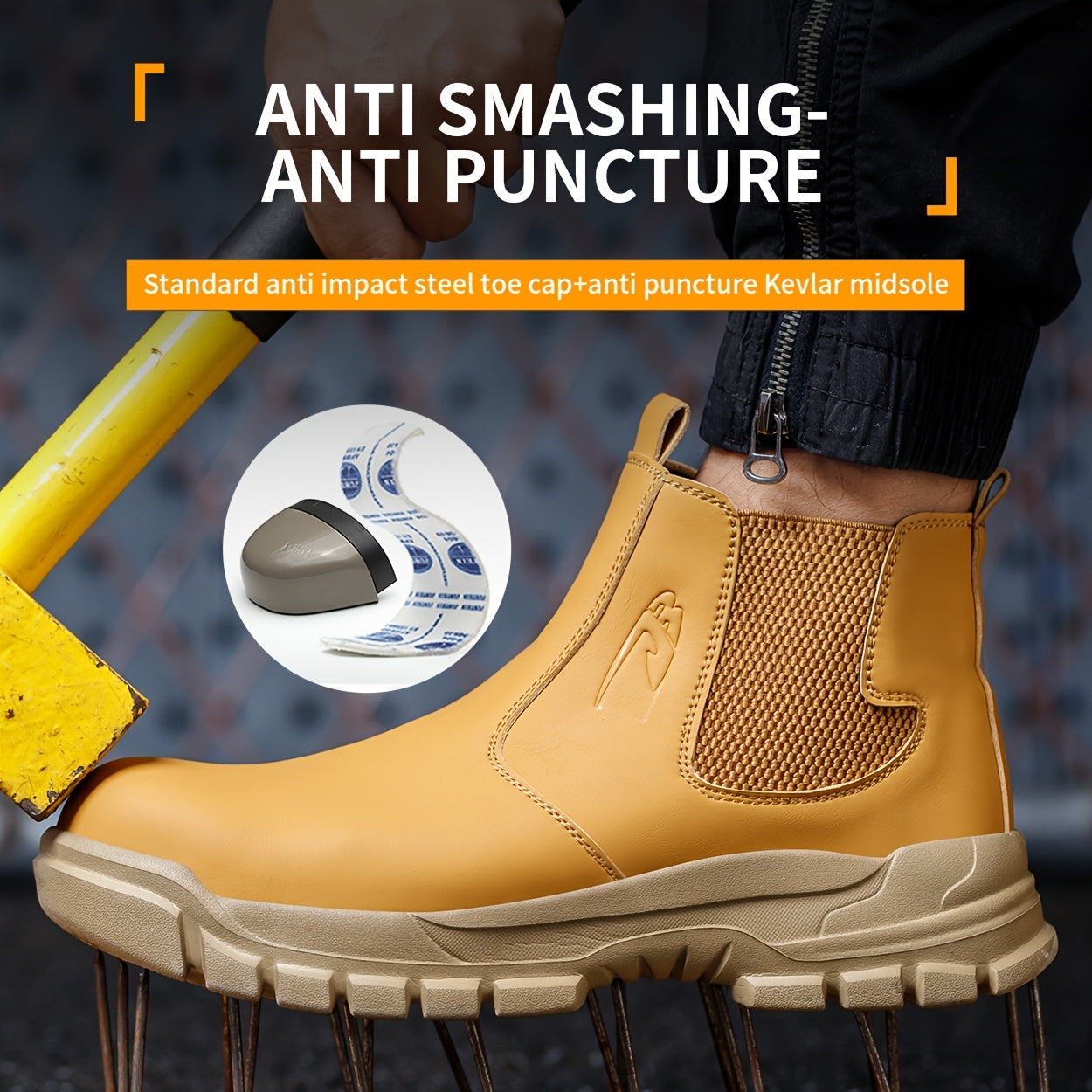 Izicathulo Zokusebenza Zabesilisa Eziphakathi Neziphezulu ze-DIAN SEN - I-Microfiber Yonke Isizini